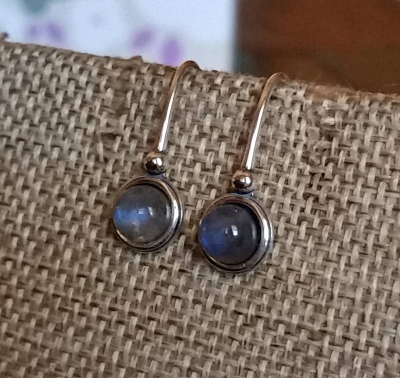 Labradorit Sterling Silber Ohrringe Labradorit Sterling Silber Ohrringe von CopiaDesigns
