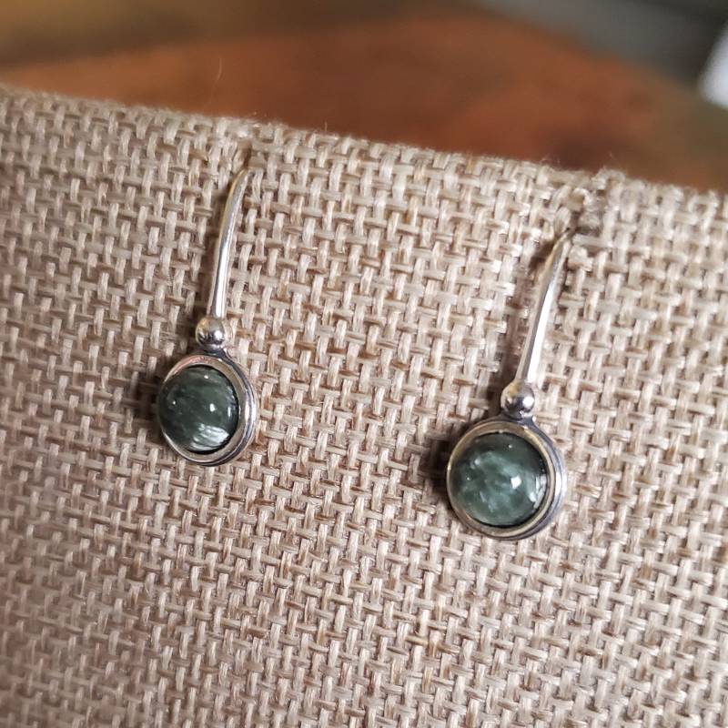 Seraphinit Sterling Silber Ohrringe von CopiaDesigns