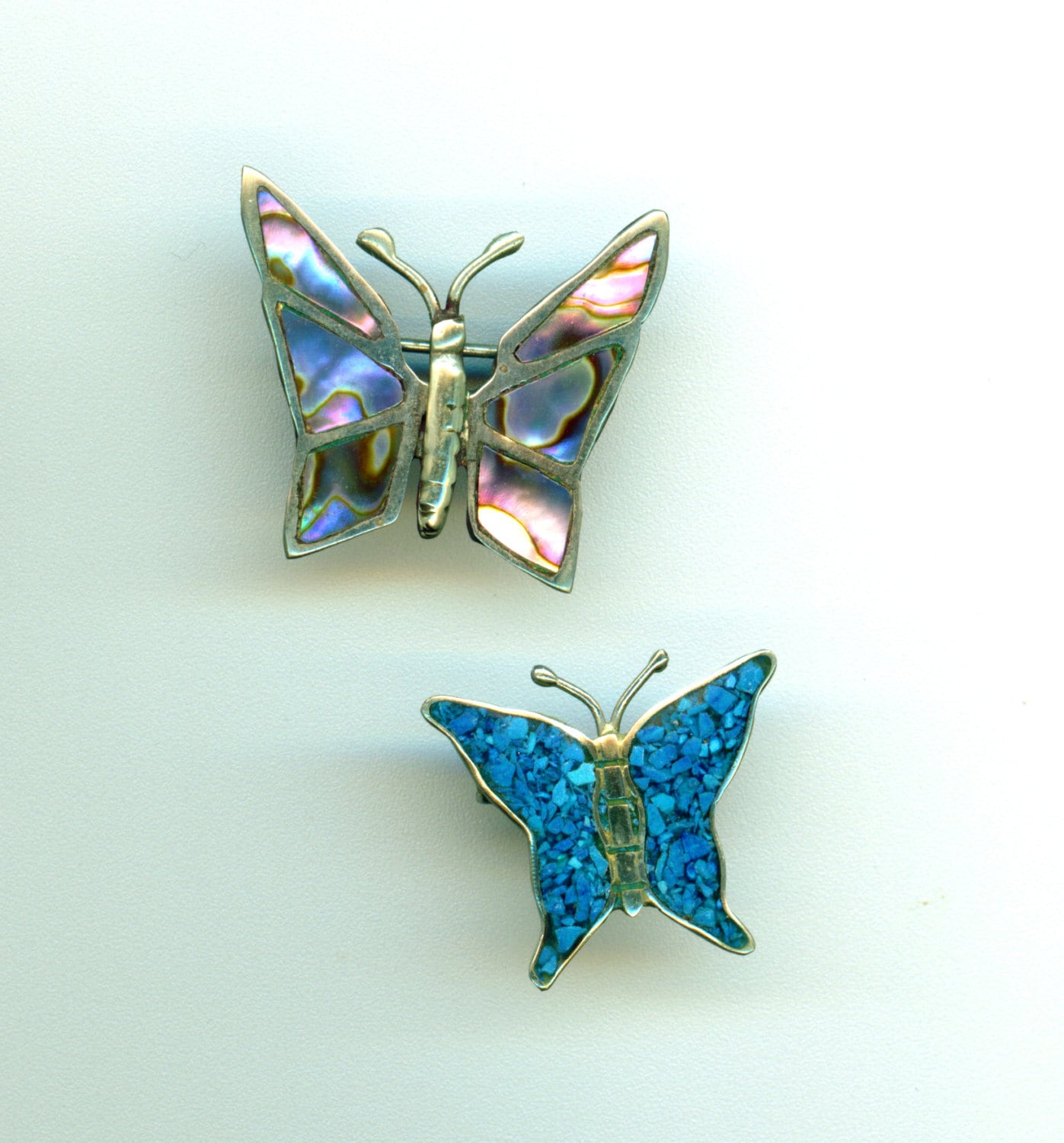 Vintage Schmetterling Brosche/Pin Set von CopiaDesigns