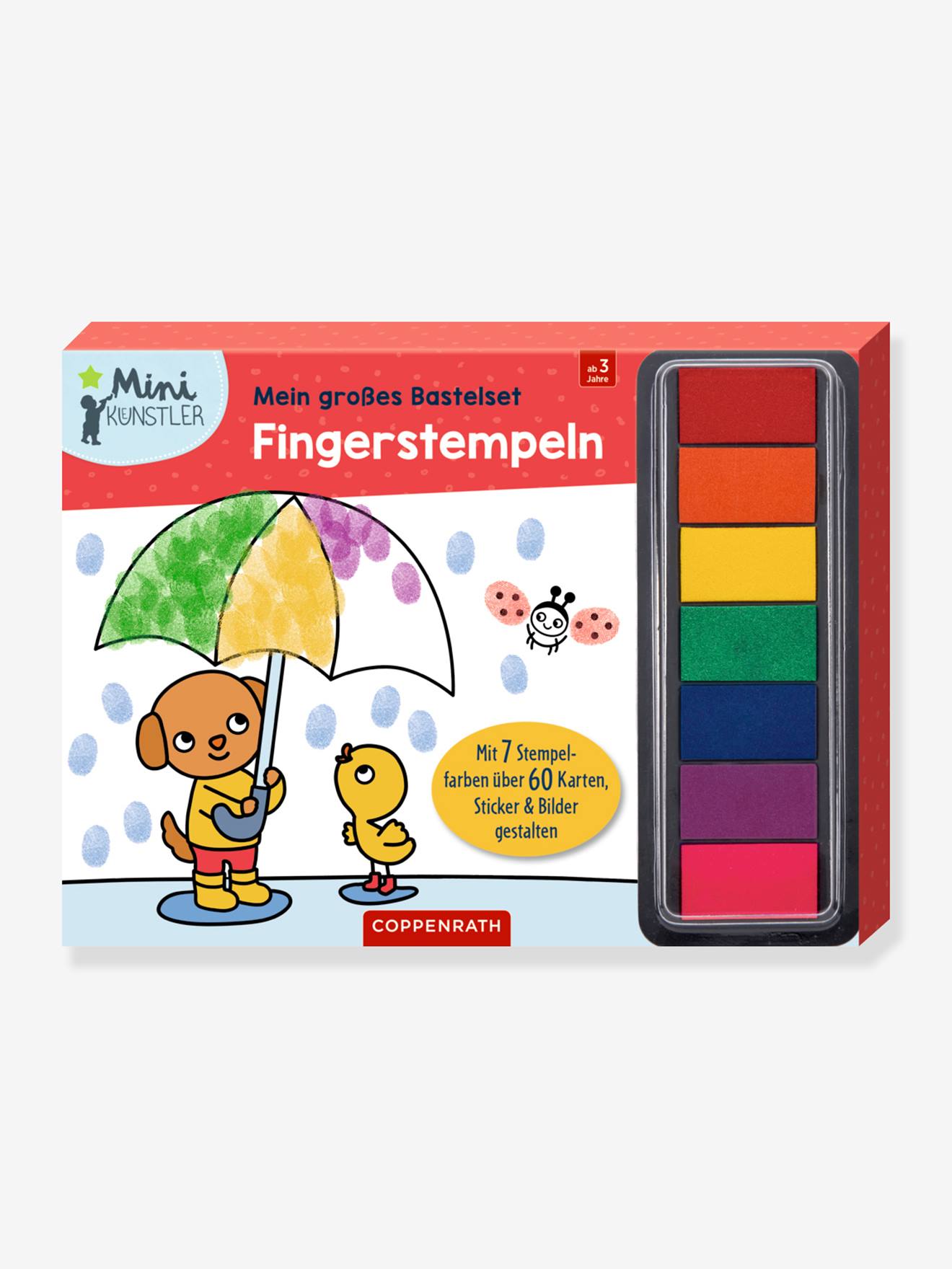 Mein großes Bastelset Fingerstempeln MINI-KÜNSTLER Kinder Coppenrath von Coppenrath Verlag
