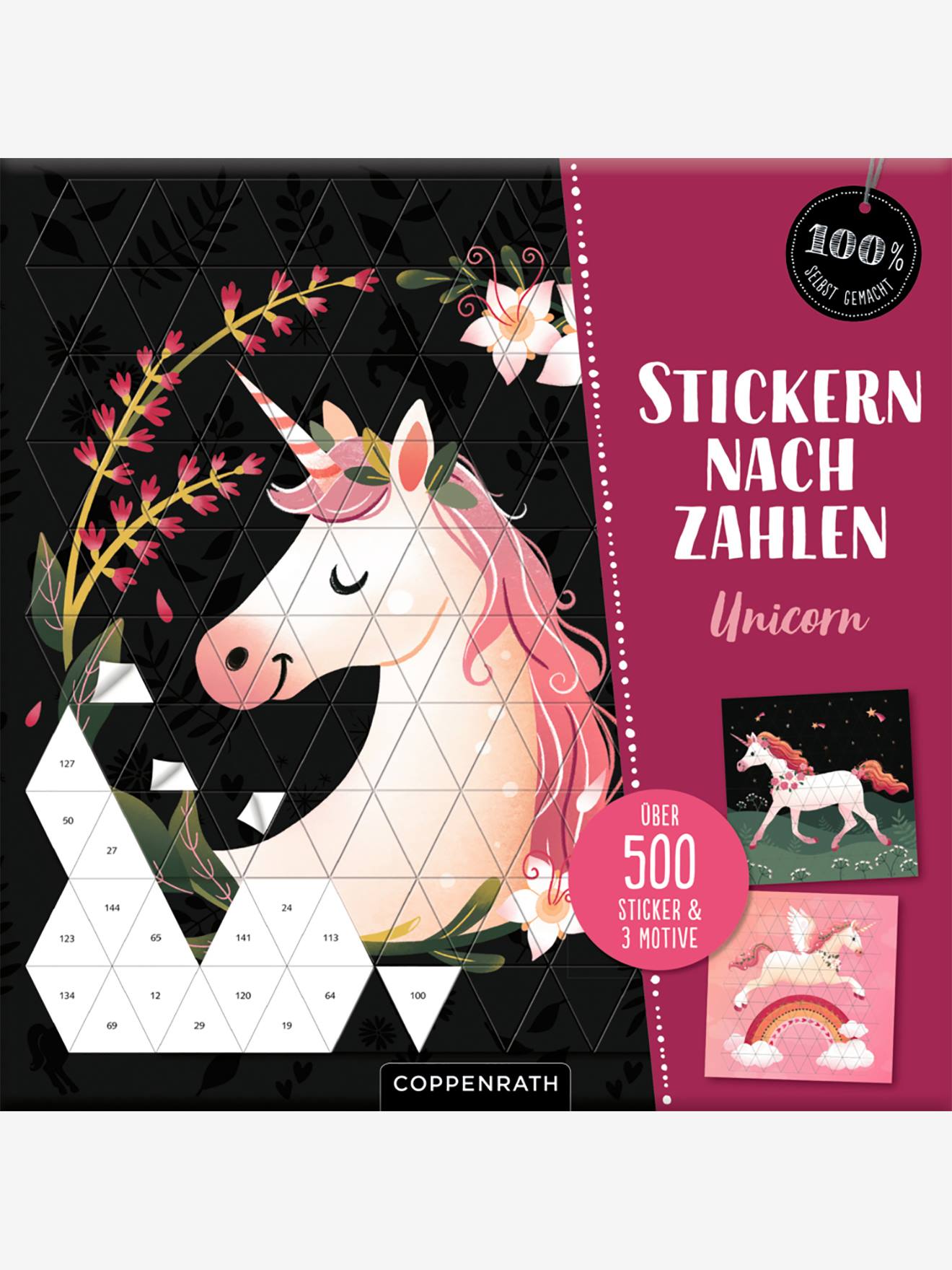 Stickern nach Zahlen: Unicorn Kinder Coppenrath von Coppenrath Verlag