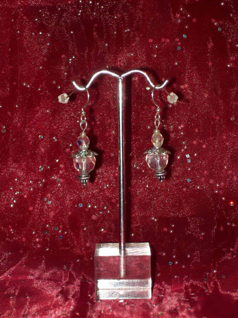 Aurora Borealis Kristalllaternen-Ohrringe von CopperCreekVintage