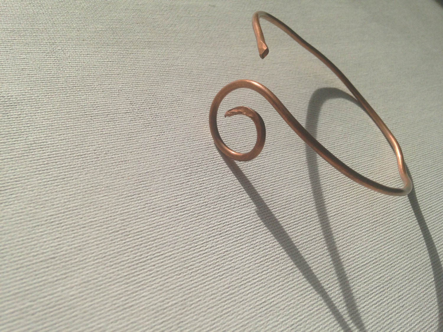 Kupfer Spiral Arm Band, Verstellbare Kupferdraht Armband, Körperschmuck Von Jessica Dacosta Kupfer Spiral Arm Band, Verstellbare Kupferdraht Armband, Körperschmuck Von Jessica Dacosta von CopperMaidenArt