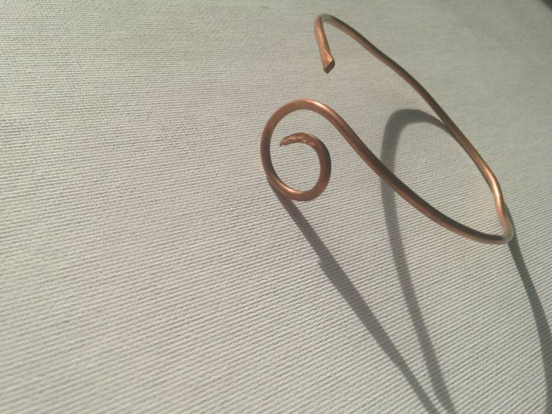 Kupfer Spiral Arm Band, Verstellbare Kupferdraht Armband, Körperschmuck Von Jessica Dacosta Kupfer Spiral Arm Band, Verstellbare Kupferdraht Armband, Körperschmuck Von Jessica Dacosta von CopperMaidenArt