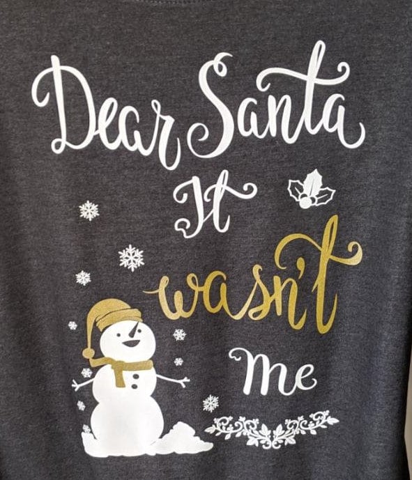 Lieber Santa, Weihnachtsspruch Langarmshirt, Weihnachtsgrafik, Schneemann Shirt, Es War Mir Nicht Urlaubsshirt, Urlaubsgrafik Lieber Santa, Weihnachtsspruch Langarmshirt, Weihnachtsgrafik, Schneemann Shirt, Es War Mir Nicht Urlaubsshirt, Urlaubsgrafik von CopperPennyDE