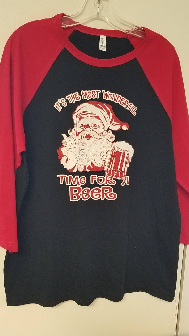 Weihnachten Erwachsene Jubeln Bier T-Shirt, Santa Tis Die Saison Für Ein T-Shirt von CopperPennyDE
