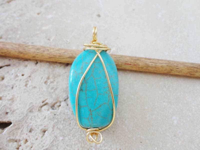 Kupferkette, Gewickelter Stein, Türkisfarbener Steinkette, Geschenkartikel, Tränenabschnitt, Silberanhänger, Boho-Stil Kupferkette, Gewickelter Stein, Türkisfarbener Steinkette, Geschenkartikel, Tränenabschnitt, Silberanhänger, Boho-Stil von CopperTulipDesigns