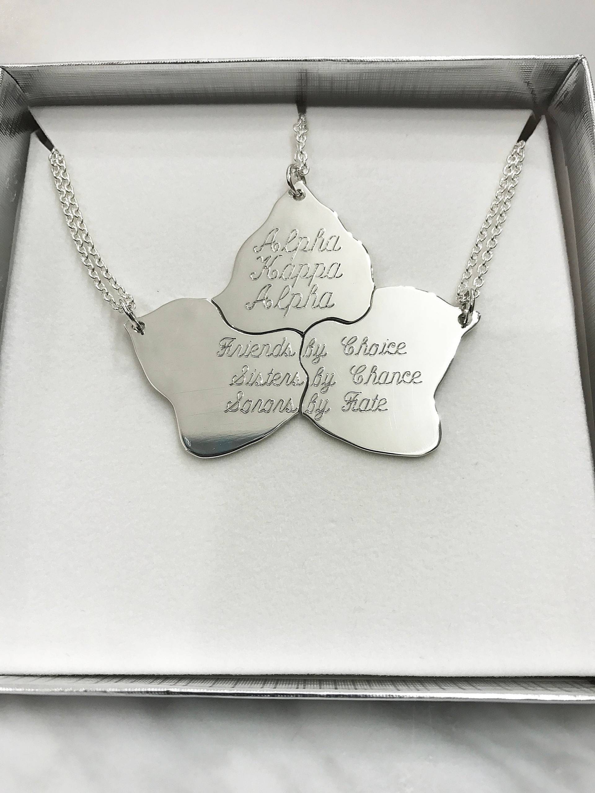 925 Silber Efeu Blatt Puzzle Halskette - Individuelle Gravur 925 Silber Efeu Blatt Puzzle Halskette - Individuelle Gravur von CopperfoxGemsJewelry