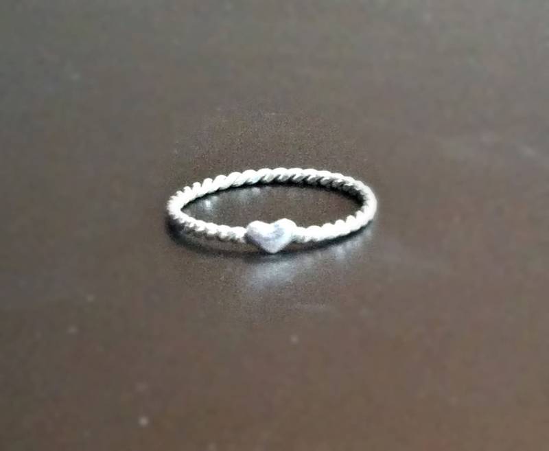 sterling Silber Liebe Ring - Herz von CopperfoxGemsJewelry