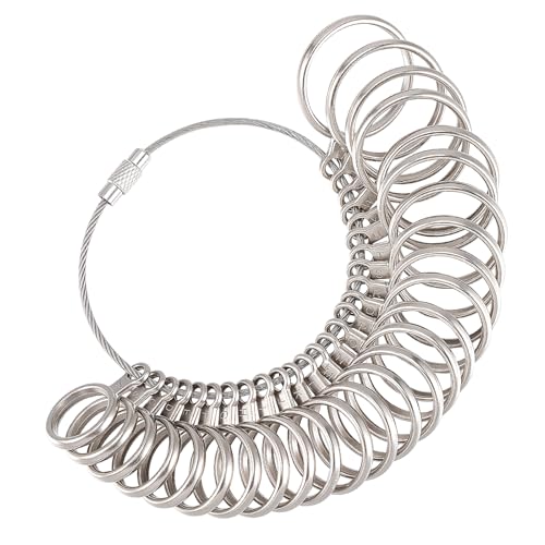 Ring Measurement Tool,Ring Sizer UK,A-Z Ring Sizer Gauge Set,Gauge Jewellery Sizing Tools, Professional & Accurate Ring Gauge UK Sizes for Women & Men Finger von Coptiner