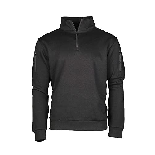 Copytec BW Pullover schwarz Polizei Security Berufsbekleidung Herren mit Features, Größe:L, Farbe:Schwarz von Copytec