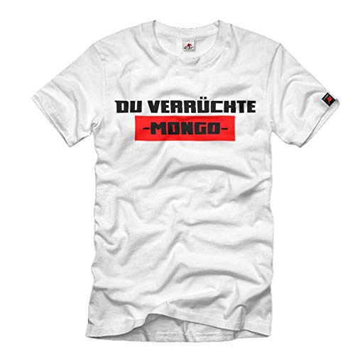 Du verrückte Mongo Fickschnitzel Kids Film Humor Dutch T Shirt#34780, Größe:L, Farbe:Weiß von Copytec