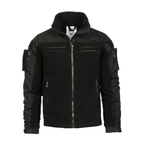 Kommando Fleece Critical Care Team Jacke Patch Notarzt Rettungsdienst #32752, Größe:M, Farbe:Schwarz von Copytec