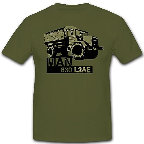 Man 630 L2AE LKW 5t Tonner Oldtimer Lastwagen Bundeswhehr BW - T Shirt #10895, Größe:L, Farbe:Oliv von Copytec