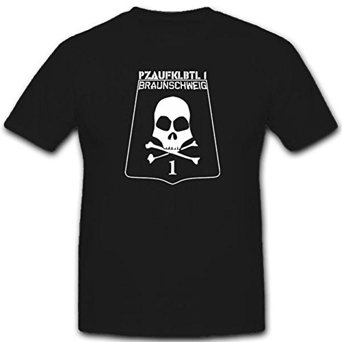 Pzaufklbtl 1 Braunschweig Panzeraufklärungsbataillon Bundeswehr Wappen Totenkopf - T Shirt Herren #2296 von Copytec