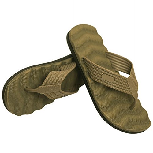 Tactical Badelatschen Zehensandalen Oliv Pantoletten Sandalen Sommerschuhe Strandschuhe Hausschuhe Flippige Flops BW Army Us #20473, Farbe:Oliv, Schuhgröße:38 von Copytec