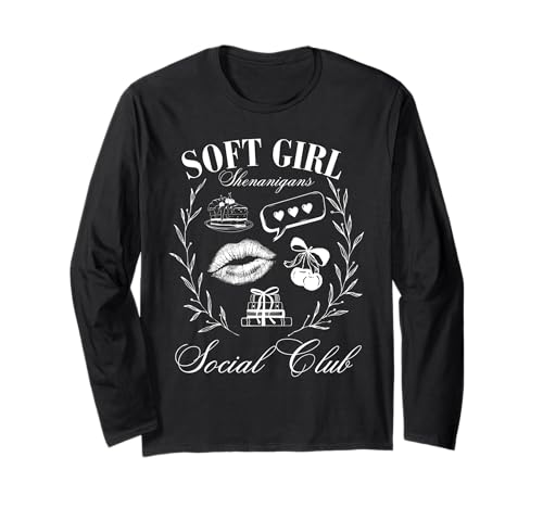Coquette Social Club Soft Girl Shenanigans Girlycore Langarmshirt von Coquette Aesthetic