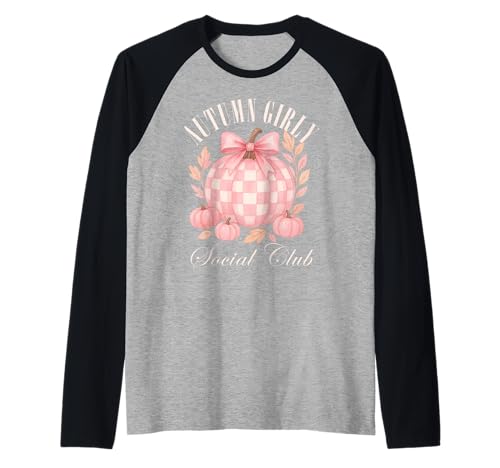 Herbst Girly Social Club Kokette Kürbis Girlycore Herbst Raglan von Coquette Aesthetic
