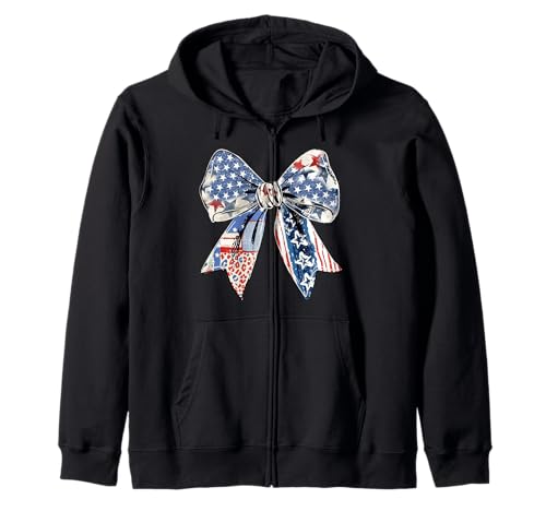 Coquette American Bow 4. Juli Freedom Cute Girl Rot Blau Kapuzenjacke Coquette American Bow 4. Juli Freedom Cute Girl Rot Blau Kapuzenjacke von Coquette American Coquette Bow 4th 2025 Gift Idea