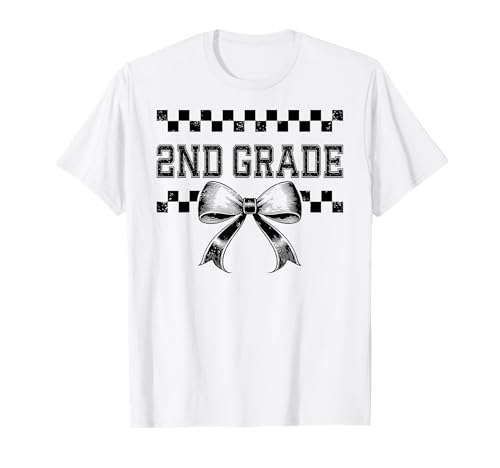 Coquette Bow, 2. Klasse, Lehrerin, für Damen, Preppy Girly T-Shirt von Coquette Bow 2nd Grade Teacher Team Back to School