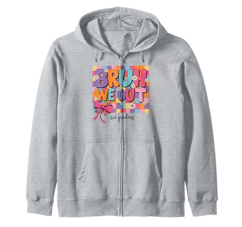 Bruh We Out Coquette Bow Girl aus der 3. Klasse am letzten Tag Kapuzenjacke Bruh We Out Coquette Bow Girl aus der 3. Klasse am letzten Tag Kapuzenjacke von Coquette Bow 3rd Grade Graduation for Girls