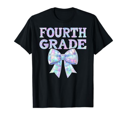 Coquette Bow, 4. Klasse, vierte Lehrerin, für Damen, Preppy Girly T-Shirt Coquette Bow, 4. Klasse, vierte Lehrerin, für Damen, Preppy Girly T-Shirt von Coquette Bow 4th Grade Teacher Team Back to School