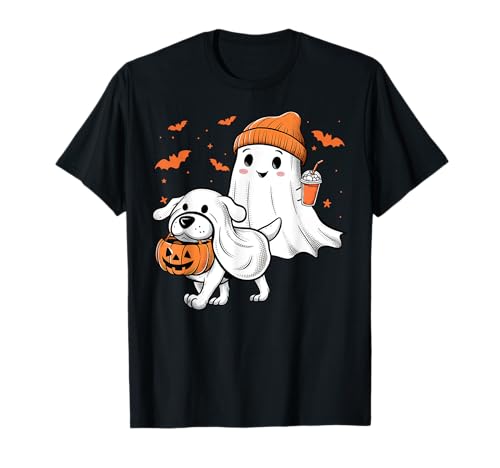Niedlicher Geisterhund Kokette Schleife Halloween Hundeliebhaber Mädchen T-Shirt von Coquette Bow Cute Ghost Walking Dog Mat