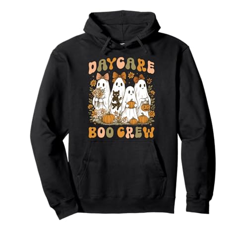 Daycare Boo Crew Girlly Halloween Floral Ghost Cat Women Girl Pullover Hoodie Daycare Boo Crew Girlly Halloween Floral Ghost Cat Women Girl Pullover Hoodie von Coquette Bow Ghost Halloween Daycare Teacher Group