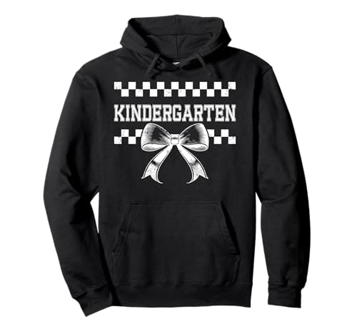 Kokette Schleife Preppy Kindergarten Einschulung Mädchen Mädchen Pullover Hoodie von Coquette Bow Girly Kids I’m Ready for Kindergarten