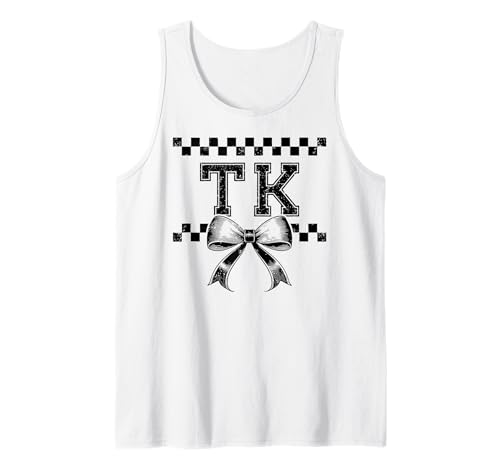 Coquette Bow TK Teacher Team TK Preppy Kinder Mädchen/Mädchen Tank Top von Coquette Bow Girly Preppy TK Teacher Team TK Women