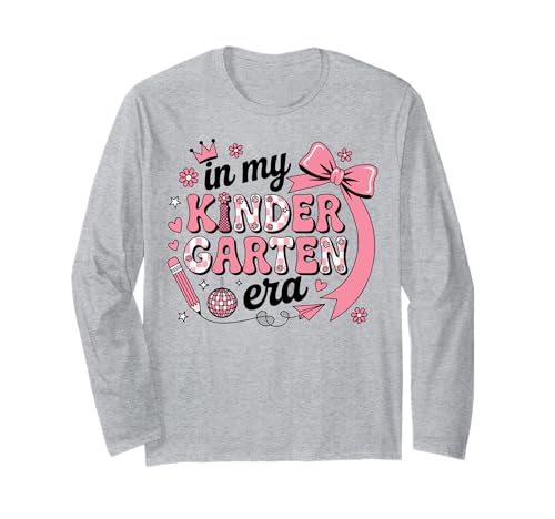 In meiner Kindergartenzeit: Coquette Bow Back to School Girls Langarmshirt von Coquette Bow Kindergarten Back to School Gifts