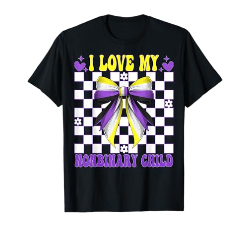 Nonbinary Flag Mama Muttertag Ich liebe mein nichtbinäres Kind T-Shirt Nonbinary Flag Mama Muttertag Ich liebe mein nichtbinäres Kind T-Shirt von Coquette Bow Non Binary Pride Genderfluid Gifts