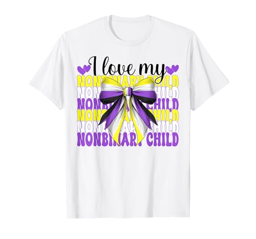 Nonbinary Flag Mama Muttertag Ich liebe mein nichtbinäres Kind T-Shirt Nonbinary Flag Mama Muttertag Ich liebe mein nichtbinäres Kind T-Shirt von Coquette Bow Non Binary Pride Genderfluid Gifts