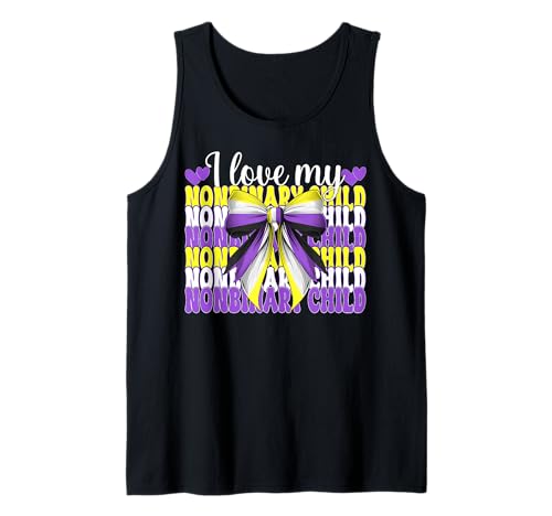 Nonbinary Flag Mama Muttertag Ich liebe mein nichtbinäres Kind Tank Top Nonbinary Flag Mama Muttertag Ich liebe mein nichtbinäres Kind Tank Top von Coquette Bow Non Binary Pride Genderfluid Gifts