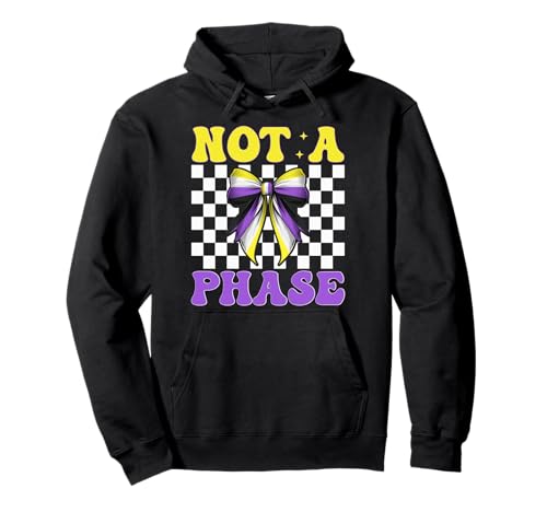 Nonbinary Flag Pride LGBTQ Girl Coquette Bow Not A Phase Pullover Hoodie Nonbinary Flag Pride LGBTQ Girl Coquette Bow Not A Phase Pullover Hoodie von Coquette Bow Non Binary Pride Genderfluid Gifts