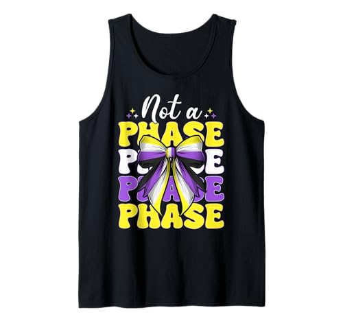 Nonbinary Flag Pride LGBTQ Girl Coquette Bow Not A Phase Tank Top Nonbinary Flag Pride LGBTQ Girl Coquette Bow Not A Phase Tank Top von Coquette Bow Non Binary Pride Genderfluid Gifts