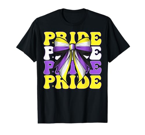 Preis Nonbinary Flag LGBTQ Girl Coquette Bow T-Shirt Preis Nonbinary Flag LGBTQ Girl Coquette Bow T-Shirt von Coquette Bow Non Binary Pride Genderfluid Gifts