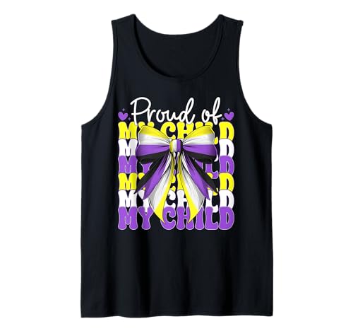 Stolz auf mein Kind Nonbinary Flag Pride Mama Muttertag Tank Top Stolz auf mein Kind Nonbinary Flag Pride Mama Muttertag Tank Top von Coquette Bow Non Binary Pride Genderfluid Gifts