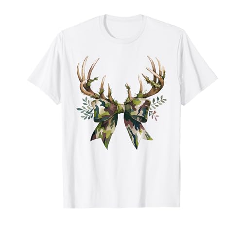 Coquette Camo Schleife Camouflage Geweih Jagd Ente Frauen Mädchen T-Shirt Coquette Camo Schleife Camouflage Geweih Jagd Ente Frauen Mädchen T-Shirt von Coquette Bow Old Camo Camouflage Hunting Hunter