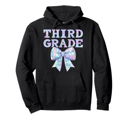 Coquette Bow Lehrerin der 3. Klasse, Mädchen der dritten Klasse Pullover Hoodie von Coquette Bow Preppy 3rd Grade Teacher Team Women