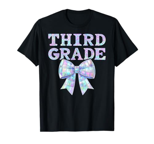 Coquette Bow Lehrerin der 3. Klasse, Mädchen der dritten Klasse T-Shirt von Coquette Bow Preppy 3rd Grade Teacher Team Women