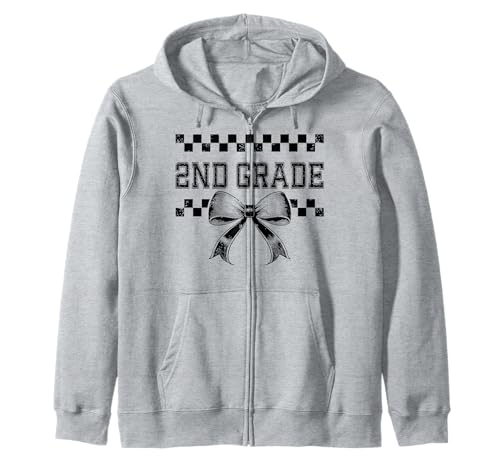 Coquette Bow Lehrerin für Damen, Preppy, 2. Klasse Kapuzenjacke von Coquette Bow Preppy Girly 2nd Grade Teacher Team