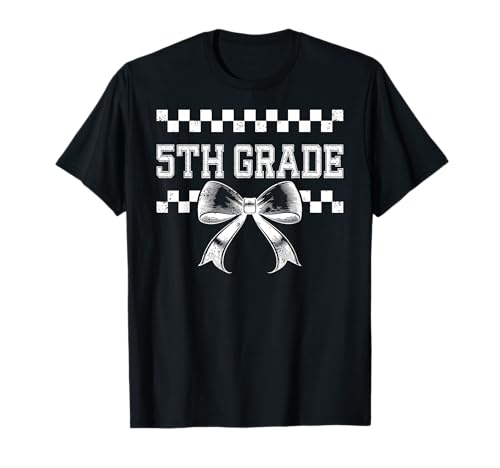 Coquette Bow Lehrerin für Frauen und Kinder, Preppy, 5. Klasse T-Shirt Coquette Bow Lehrerin für Frauen und Kinder, Preppy, 5. Klasse T-Shirt von Coquette Bow Preppy Girly 5th Grade Teacher Team