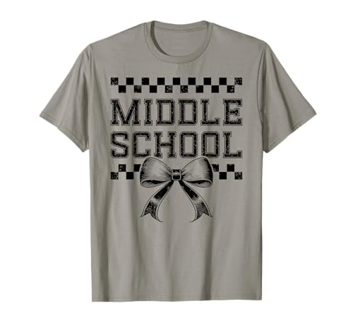 Coquette Bow Mittelschullehrerin, Mädchen aus der 7. und 8. Klasse T-Shirt Coquette Bow Mittelschullehrerin, Mädchen aus der 7. und 8. Klasse T-Shirt von Coquette Bow Preppy Middle School Teacher Retro