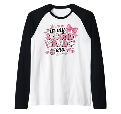 In meiner zweiten Klasse: Coquette Bow Back to School Girls Raglan In meiner zweiten Klasse: Coquette Bow Back to School Girls Raglan von Coquette Bow Second Grade Back to School Gifts