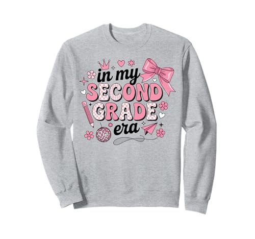 In meiner zweiten Klasse: Coquette Bow Back to School Girls Sweatshirt In meiner zweiten Klasse: Coquette Bow Back to School Girls Sweatshirt von Coquette Bow Second Grade Back to School Gifts