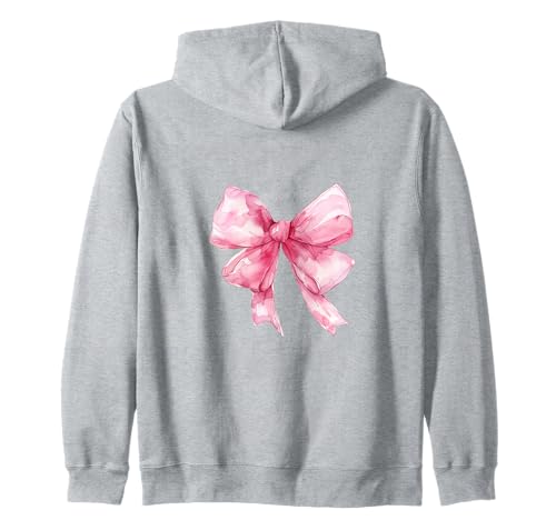Zarte rosa Schleife, weicher Mädchen-Stil Kapuzenjacke Zarte rosa Schleife, weicher Mädchen-Stil Kapuzenjacke von Coquette Core Aesthetics Pink Bow Soft Girl tees