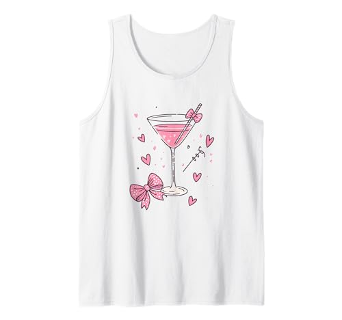 Schleife Drink Herzen in rosa weichen Farben Girly Illustration Tank Top Schleife Drink Herzen in rosa weichen Farben Girly Illustration Tank Top von Coquette Core Aesthetics Pink Bow Soft Hearts