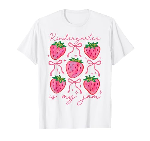 Kindergarten is My Jam Strawberry Kindergarten Lehrer Frauen T-Shirt Kindergarten is My Jam Strawberry Kindergarten Lehrer Frauen T-Shirt von Coquette First Day Of School Kindergarten Teacher
