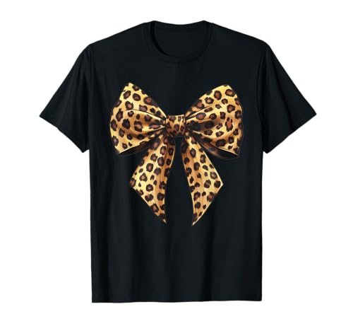 Kokette Schleife Leopardenmuster Kokette Mädchen Mädchen T-Shirt von Coquette Leopard Print Bow Shirts